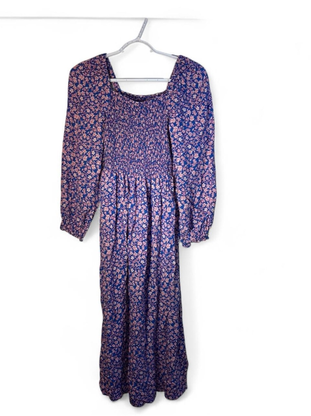 J. Crew Floral Smocked Midi Dress - Picture 2 of 8